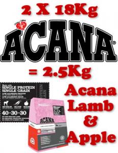 Acana Lamb &amp; Apple 2.5 Kg