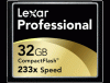 Compact flash lexar 233x 32gb