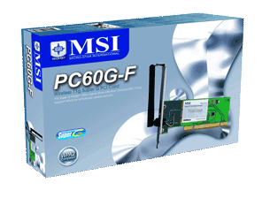 Adaptor Wireless PCI MSI PC60G-F