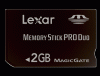 Memory stick pro duo lexar 2gb