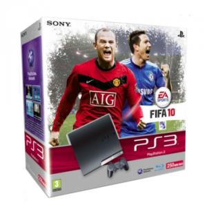Consola PlayStation 3 Slim 250GB + joc FIFA 2010