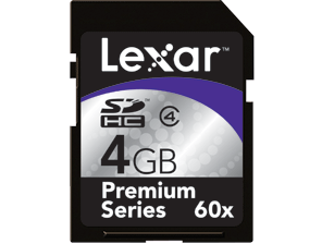 Secure Digital Lexar 60X SDHC 4GB