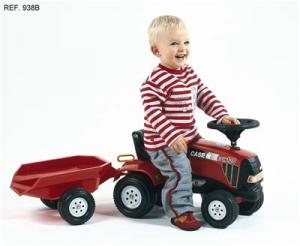 Baby Tractor Case IH cu Remorca