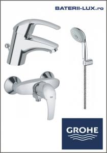 Set baterii baie dus si lavoar Grohe Eurosmart-Gro-015