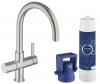 Baterie bucatarie grohe blue din otel