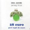 Brosa otel inoxidabil cristale swarovski bicolor Energetix DDM 268 BRS