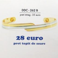 Bratara magnetica din cupru placata cu aur DDC - 262 B