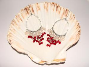 Cercei perle (pietre semipretioase)