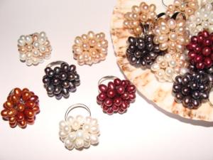 Inele perle (pietre semipretioase)
