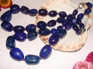 Colier lapis lazuli (pietre semipretioase)