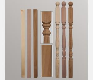 Balustri lemn