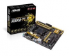 AMD A88XM-PLUS Skt FM2+ A88X (Bolton D4),  4*DDR3 2400(O.C.)/2250(O.C.)/2200(O.C.)/2133/1866/1600/1333 MHz max 64GB,  Integrated AMD Radeon HD 7000/8000 Series,  1 x PCIe 3.0/2.0 x16 / 1 x PCIe 2.0 x16 / 1 x PCIe 2.0 x1 / 1 x PCI,  8 x SATA 6Gb/s,  DVI/D-