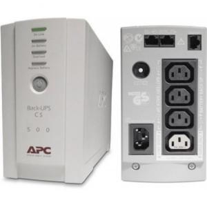 APC Back-Up UPS CS 500 VA, 300W, Tower, Input 230V -Output 230V, AVR, White, 2 ANI GARANTIE
