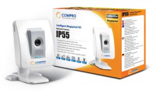 IP55 IP Camera,  1.3 MP,  HD,  1/4    CMOS progressive scan sensor,  F2.0 lens,  Up to 1280x1024 resolution,  MPEG-4 and MJPEG dual codec,  D ual streams simultaneously,  Two way audio with built-in MIC and speaker,  Digital I/O for External Sensor and