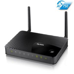 NBG6503 Wireless Router 802.11ac up to 750 Mbps Dual-Band,  4x 10/100Mbps LAN,  1x 10/100Mbps WAN,  WPA2,  QoS,  WPS button,  2 xdetachab le antennas