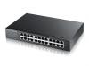GS1900-24E Switch Gigabit Web Managed,  Rackmount,  24 x Gigabit Port,  metal,  IPV6,  Fanless Design