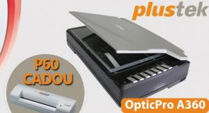 Plustek OpticPro A360 Scanner A3 Promo + Cadou Plustek P60 Photo Scaner! A36 - Scanner A3 flatbed,  600dpi,  Fast Speed,  CCD technolog y 600x1200dpi 48bit USB2.0,  7 buttons,  document management software,  cablu USB 150cm