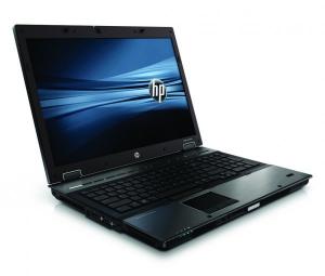 Laptop HP EliteBook 8740w, Intel Core i5 540M 2.53 GHz, 4 GB DDR3, 250 GB HDD SATA, DVDRW, nVidia Quadro FX2800, Wi-Fi, Bluetooth, Card Reader, Finger print, Display 17inch 1680 by 1050