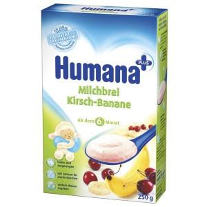 HUMANA Cereale cu lapte, banane si cirese