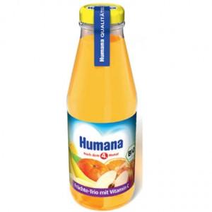 HUMANA  Trio fructe cu vitamina C x 200 ml