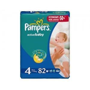 Pampers nr.4 Active Baby 82 buc 7-18kg