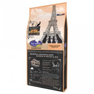 Bon Appetit - SENSITIVE-Somon, Pui si Orez - 1,5 Kg - Hrana completa super-premium, hipoalergenica, fara gluten