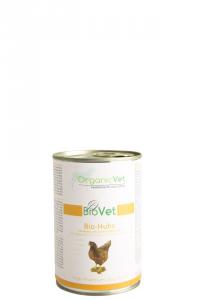 OrganicVet Biovet " Pui, orez, dovlecei, bostan organic - 400g