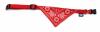 Zgarda nylon, cu bandana - 2.5 cm - rosu