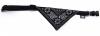 Zgarda nylon cu bandana - XXS - Negru