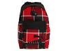 Ghiozdane femei puma lifestyle - foundation backpack - black/red plaid