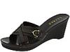 Sandale femei Ralph Lauren - Rhona - Dark Brown Nappa/Dark Brown Patent