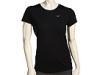 Tricouri femei Nike - Foundation Short-Sleeve Running Top - Black/(Reflective Silver)