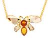 Diverse femei Kenneth Jay Lane - Butterfly Necklace - Orange/Natural