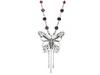 Diverse femei Lucky Brand - The Lucky Few Long Openwork Butterfly Necklace - Silver