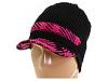 Palarii femei Jessica Simpson - Cable Knit/Jacquard Knit Newsboy Hat - Black/Fuchsia