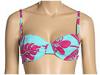 Special Vara femei Tommy Bahama - Stem Floral Strapless Underwire Bra - Scuba/Crushed Berry
