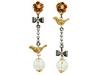 Diverse femei betsey johnson - crystal stud w/ charms