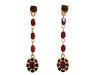 Diverse femei Carolee - Code Red Long Linear Drop Earrings - Red/Gold