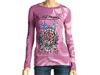 Bluze femei ed hardy - love & roses platinum all over l/s tee -