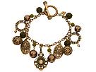 Diverse femei Carolee - Runway Military Charm Bracelet - Gold/Brown Antique