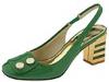 Pantofi femei Marc Jacobs - Sling W 2 Button Orn - Green Shiny Calf