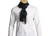 Special Iarna barbati Fred Perry - Paisley and Stripe Scarf - Black/Ice Blue