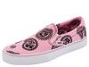 Adidasi barbati Vans - Classic Slip-On - (Paisley Skulls) Prism Pink/Black