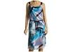 Rochii femei dkny - dress w/sheer overlay - ink