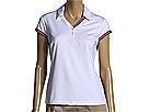 Tricouri femei Adidas - ClimaCool&#174  Taped Cap Sleeve Polo Shirt - White