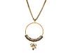 Diverse femei Jessica Simpson - Lady Hoop Bow Necklace - Antiqued Gold/Jet