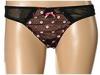 Lenjerie femei Betsey Johnson - Embroidered Tulle Lo-Rise Thong - Raven Black
