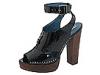 Sandale femei daniblack - Duff - Black Crinkle Patent