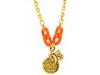 Diverse femei Tarina Tarantino  - TT Sport Medallion Chain Necklace - Orange