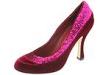 Pantofi femei rsvp - city - red velvet with sequins